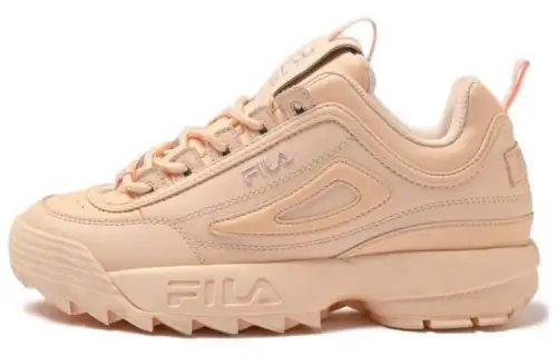 FILA Comfortable Abrasion Resistant Low top Running Shoes Women's Pink