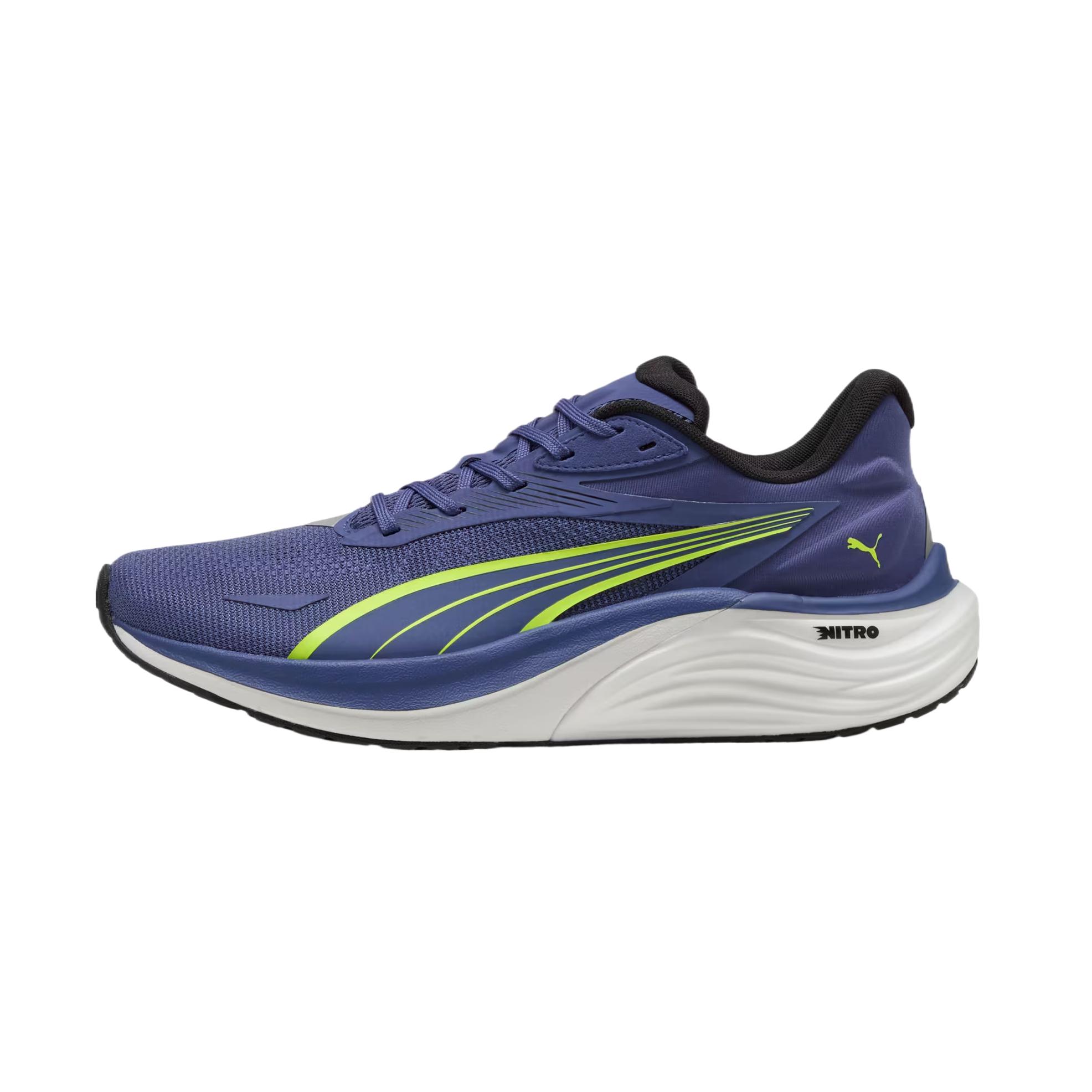 PUMA Electrify Nitro Slip Resistant Low top Running Shoes Men's Blue