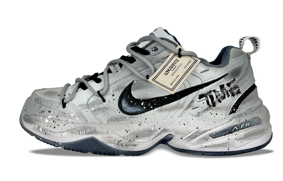 Nike Air Monarch 4 Slip Resistant Abrasion Resistant Slip Resistant Abrasion Resistant Low top Chunky Sneakers Unisex