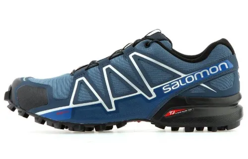 SALOMON Speedcross 4 Outdoor Shoes Men's Low Top Blue