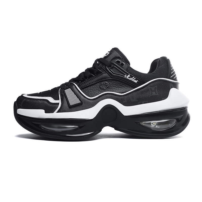 N·HOT Leather Cushioning Slip Resistant Low top EVA Air Cushion Casual Running Shoes Men’s