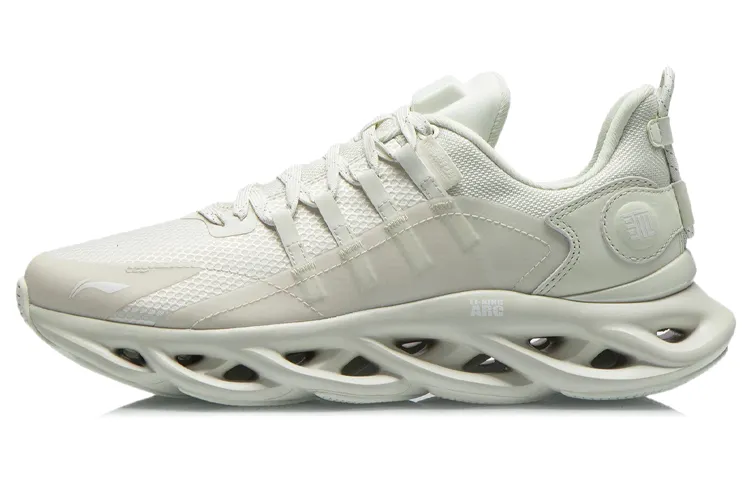 Li Ning Li Ning Arc Cushioning Slip Resistant Abrasion Resistant Lightweight Breathable Low top Running Shoes Men's