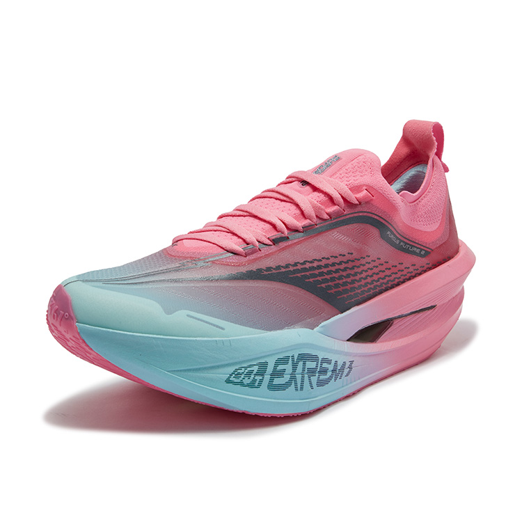 361° Feiyang Future 2.0 Low top Carbon Plate Casual Marathon Racing Running Shoes Unisex Blue Pink