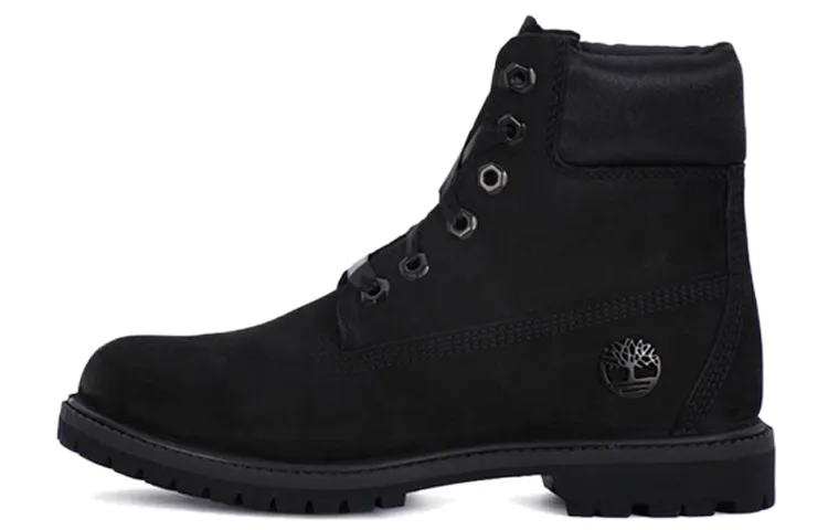 Timberland 6 Inch Premium Red Tag Boots 'Black Nubuck' Women's