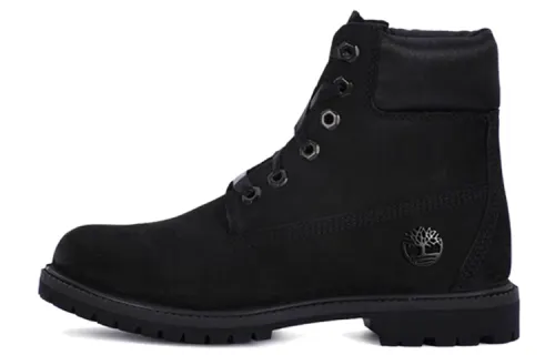 Timberland 6 Inch Premium Red Tag Boots 'Black Nubuck' Women's
