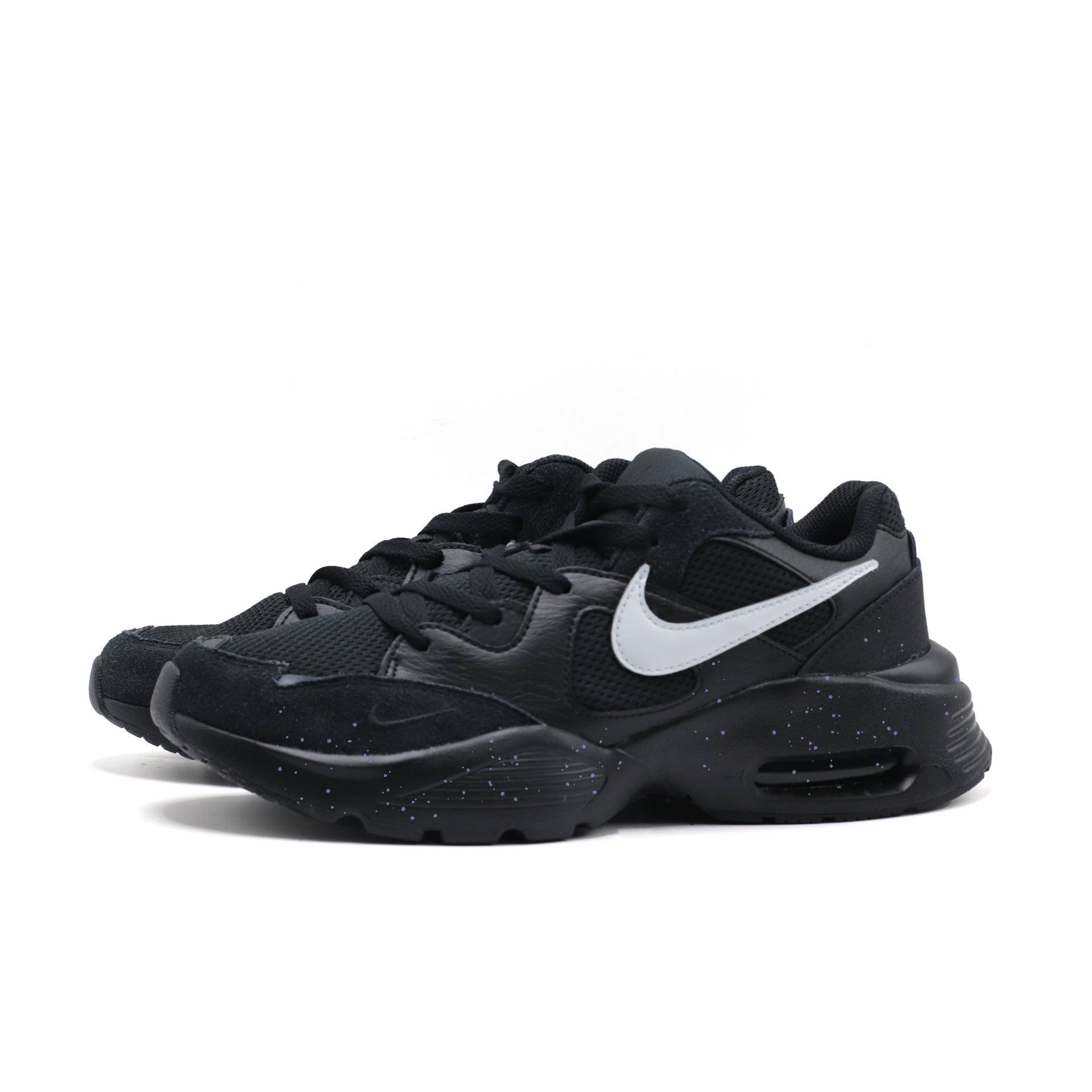 Nike Air Max Fusion Abrasion Resistant Low top Running Shoes Men’s Black White