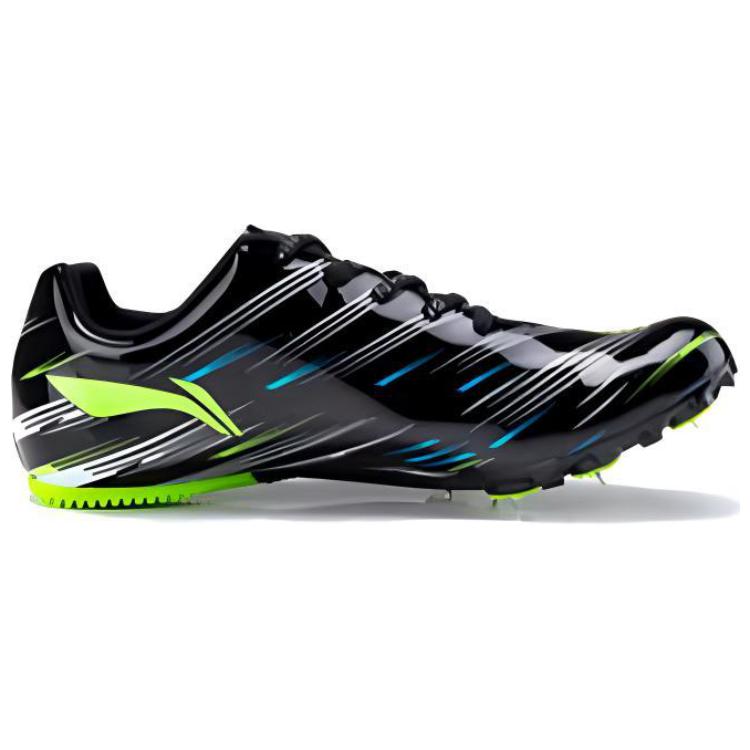 Li Ning Cushioning Slip Resistant Cushioning Slip Resistant Low top Running Shoes Unisex Black Green