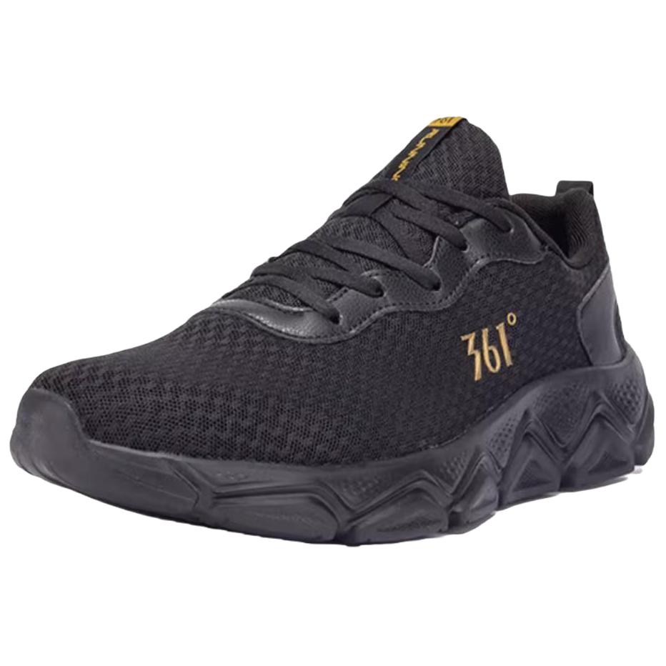 361° Comfortable Slip Resistant Lightweight Non slip Lightweight Low top Running Shoes Men’s Black