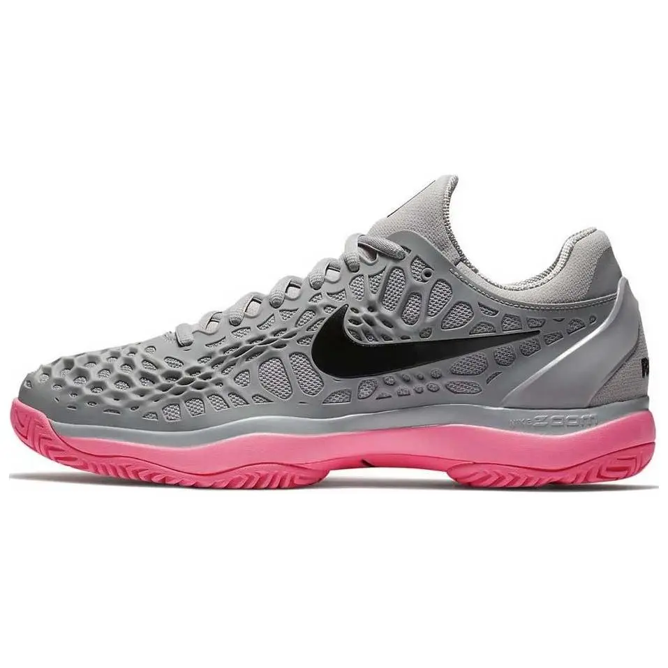 Nike Zoom Cage 3 Abrasion Resistant Lightweight Wear resistant And Lightweight Low top Running Shoes Unisex Gray Black