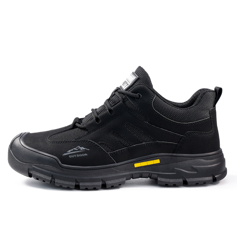LANOUDUN Comfortable And Trendy Abrasion Resistant Coverage Impact Resistant Low top Outdoor Shoes Men’s Black
