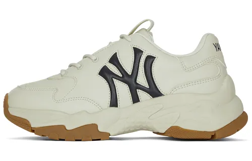 MLB Big Ball Chunky Height Increasing Low top Chunky Sneakers Unisex Cream