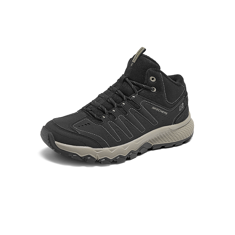 Skechers OUTDOOR MENS Comfortable Abrasion Resistant Mid top Outdoor Shoes Men’s Black Umber