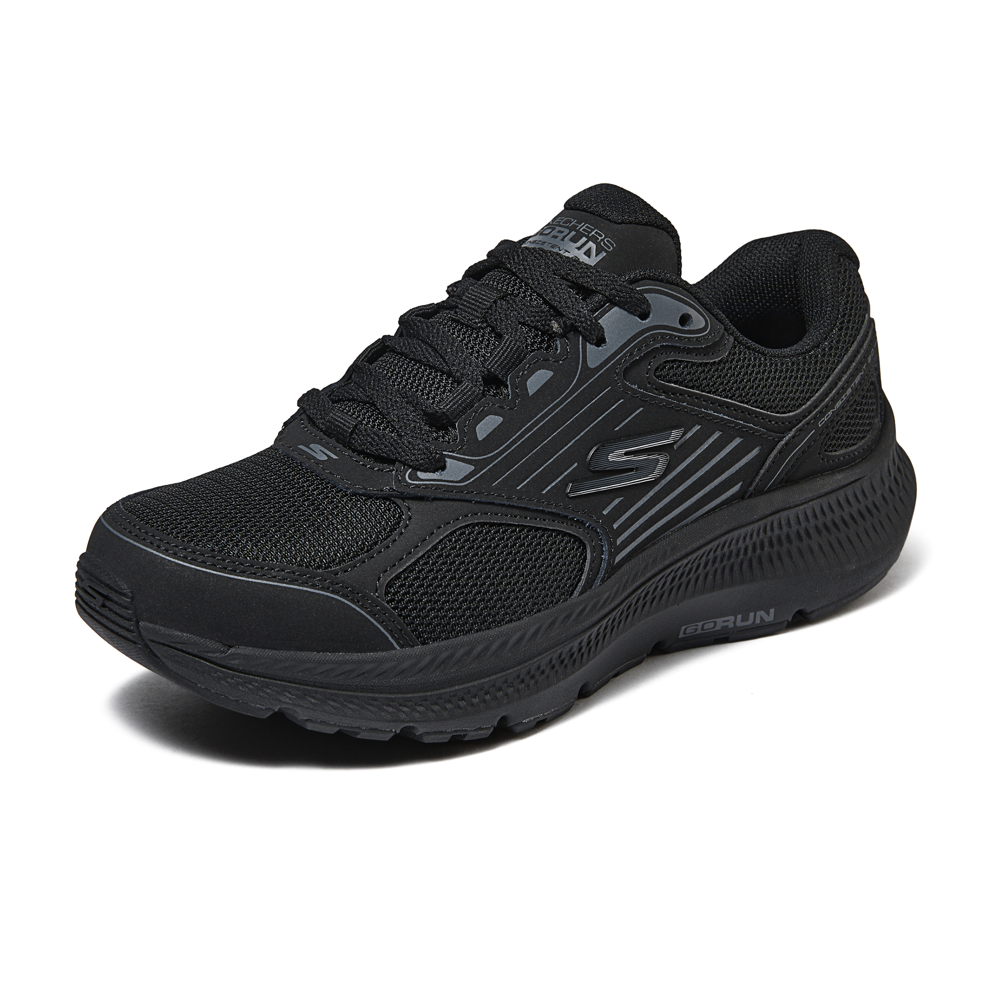 Skechers Cushioning, Wear Resistant Low top Running Shoes Women’s All Black