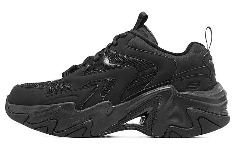 Skechers Stamina V6 Fabric Low top Chunky Sneakers Men's Black