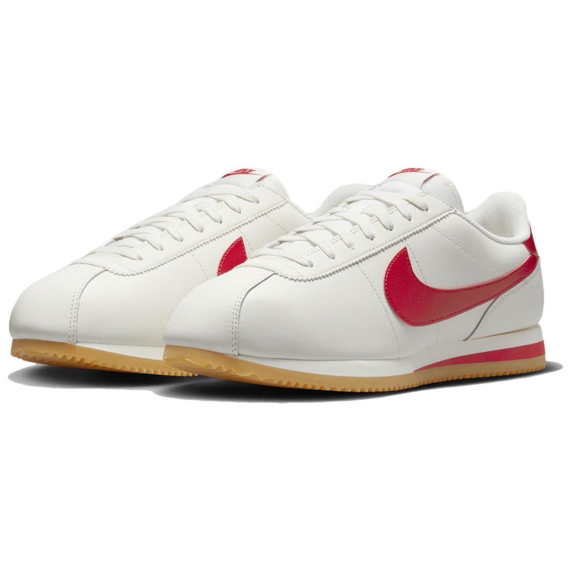 Nike Cortez Leather Sail Gum Yellow University Red