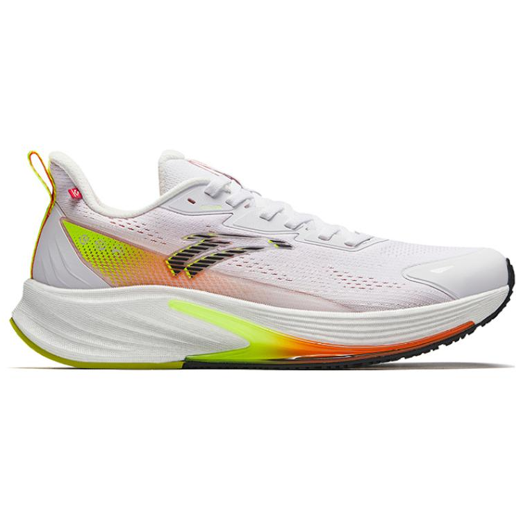 Anta Rocket 6.0 Cushioning Slip Resistant Low top Sprint Running Shoes Men’s White Orange Green
