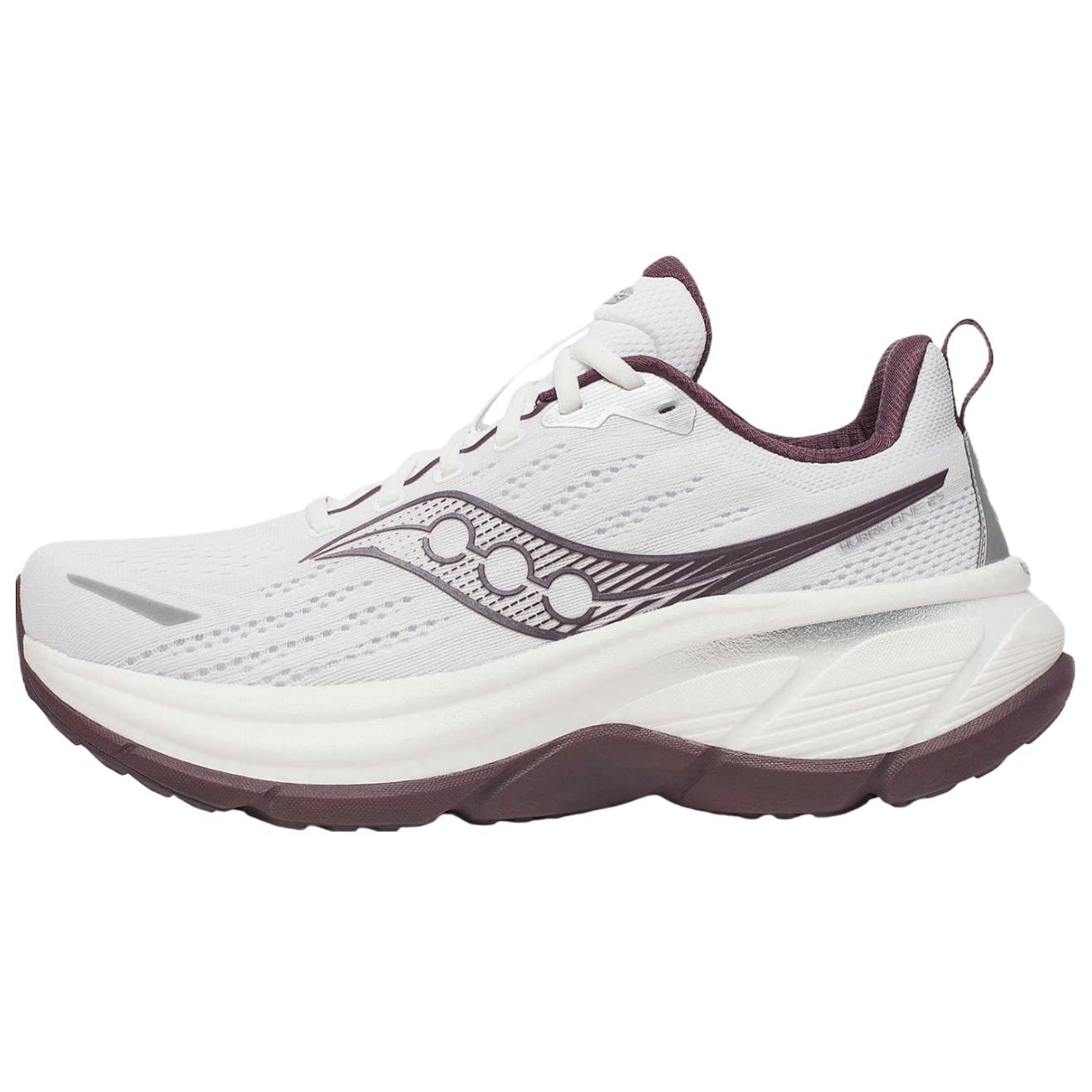 Saucony Hurricane 25 Breathable Support Breathable Support Running Shoes Unisex White Red