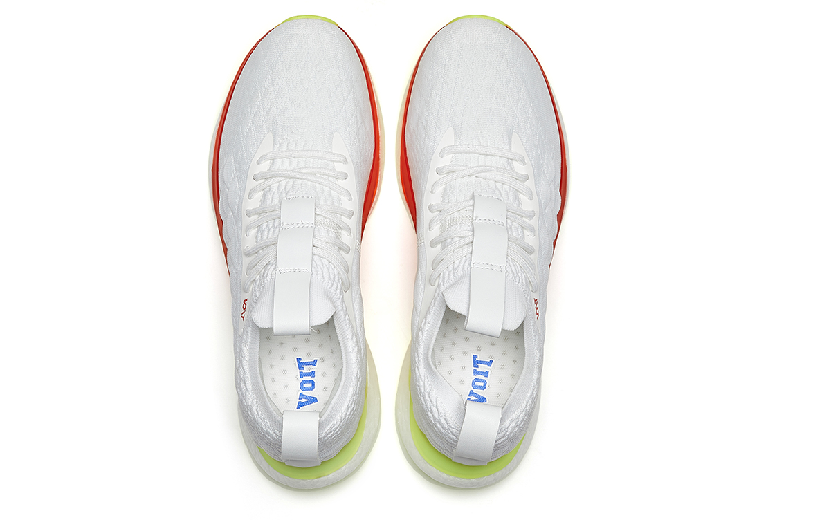 Voit Slip Resistant, Breathable, Lightweight Low top Marathon Running Shoes Unisex White