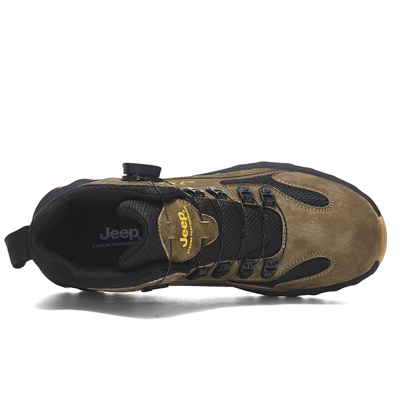 Jeep Trendy Mid top Outdoor Shoes Men’s Khaki
