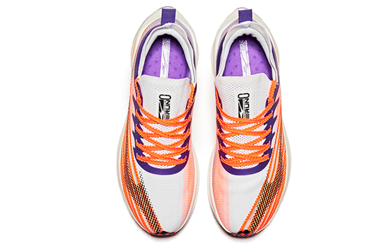 Erke Soft And Comfortable Slip Resistant, Abrasion Resistant, Rebound Low top Running Shoes Women’s Orange Purple
