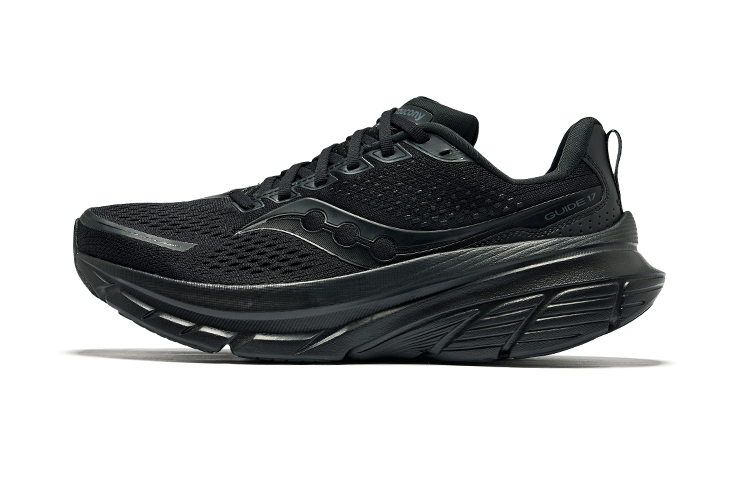 Saucony GUIDE 17 Breathable Low top Training Long Distance Running Shoes Men’s Black