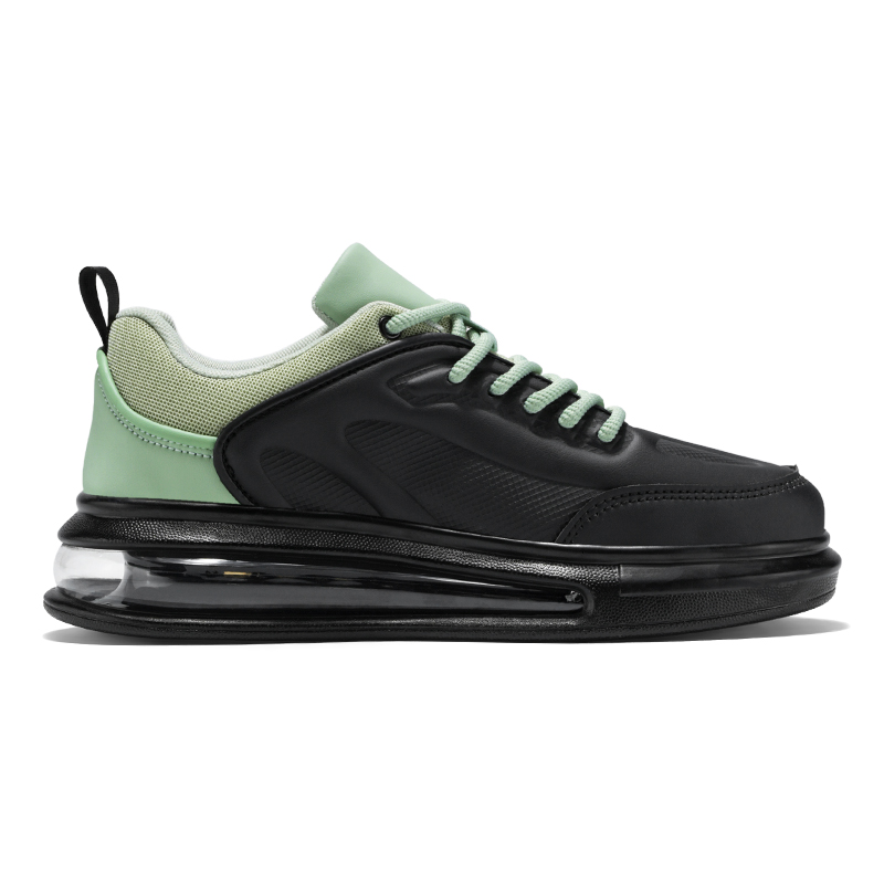 MEKY Rubber Cushioning Slip Resistant Height Increasing Low top Air Cushion Casual Training Sprint Running Shoes Men’s