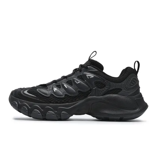 FILA TRUFFLE Textile, Synthetic Leather Abrasion Resistant Breathable Height Increasing Low top Chunky Sneakers Men's