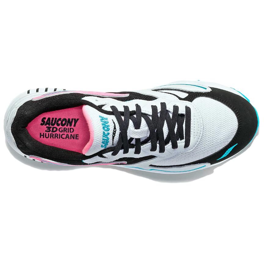 saucony 3D Grid Hurricane ‘White Black Pink’