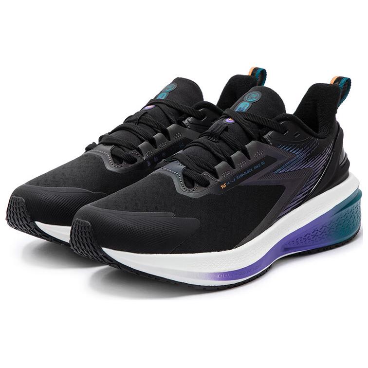 361° Rain Screen 7.0 Fleece Lined Comfortable Low top Running Shoes Men’s Black Purple