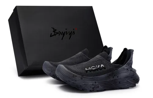 HOKA ONE ONE Restore TC Waterproof And Breathable Waterproof And Breathable Low top Running Shoes Unisex Black Gray