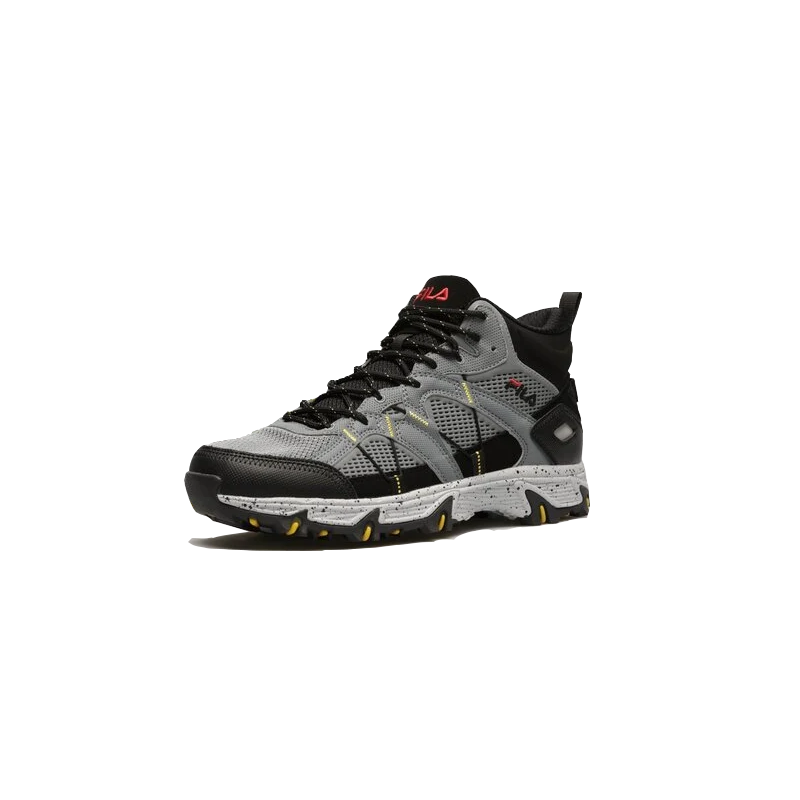 FILA Grand Tier Mid top Outdoor Shoes Men's Black Gray