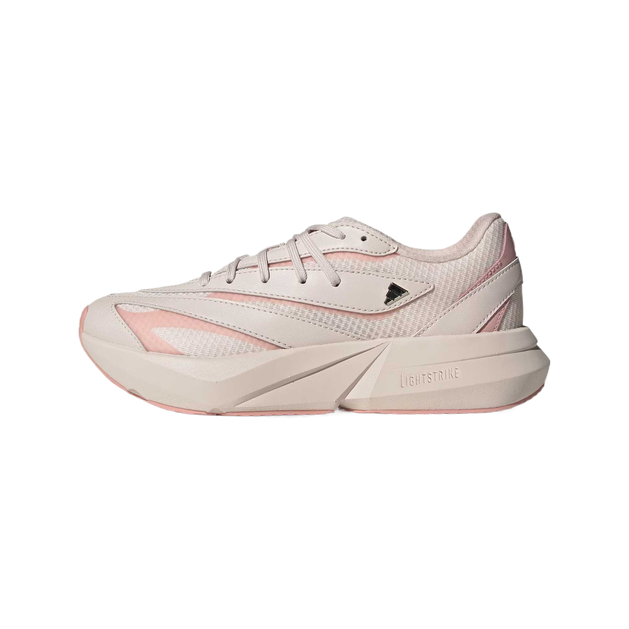 Adidas LIGHTBLAZE Textile, Synthetic Leather Cushioning Low top Rubber Casual Running Shoes Women’s Pink Brown