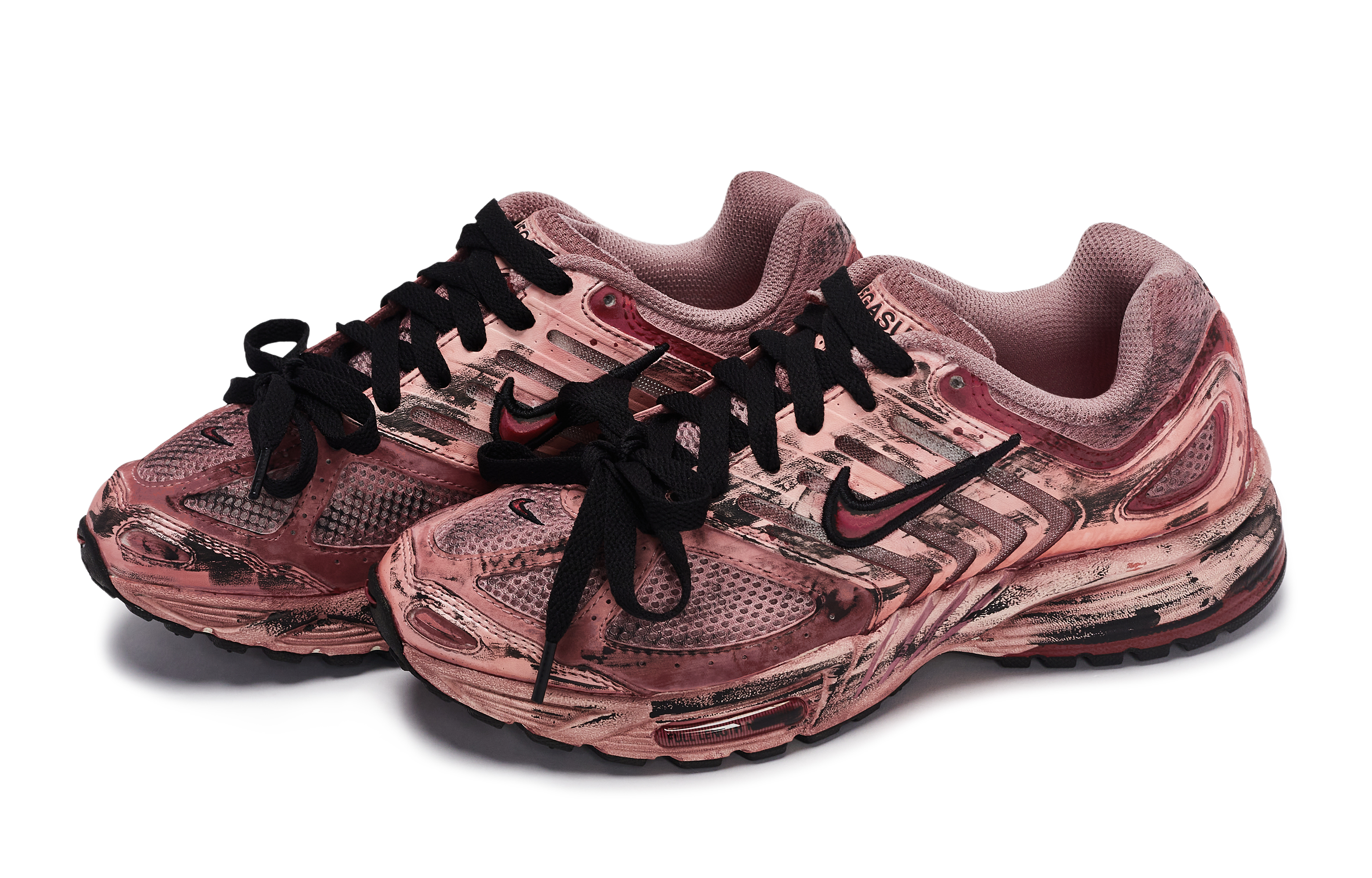 Nike Air Pegasus 2K5 Cushioning Abrasion Resistant Low top Casual City Commuting Running Shoes Women’s Black Red