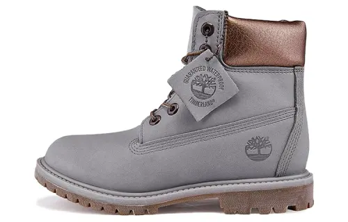 Timberland 6 Inch Premium Waterproof Boots 'Steeple Grey Waterbuck Gunmetal Metallic Collar' Women's