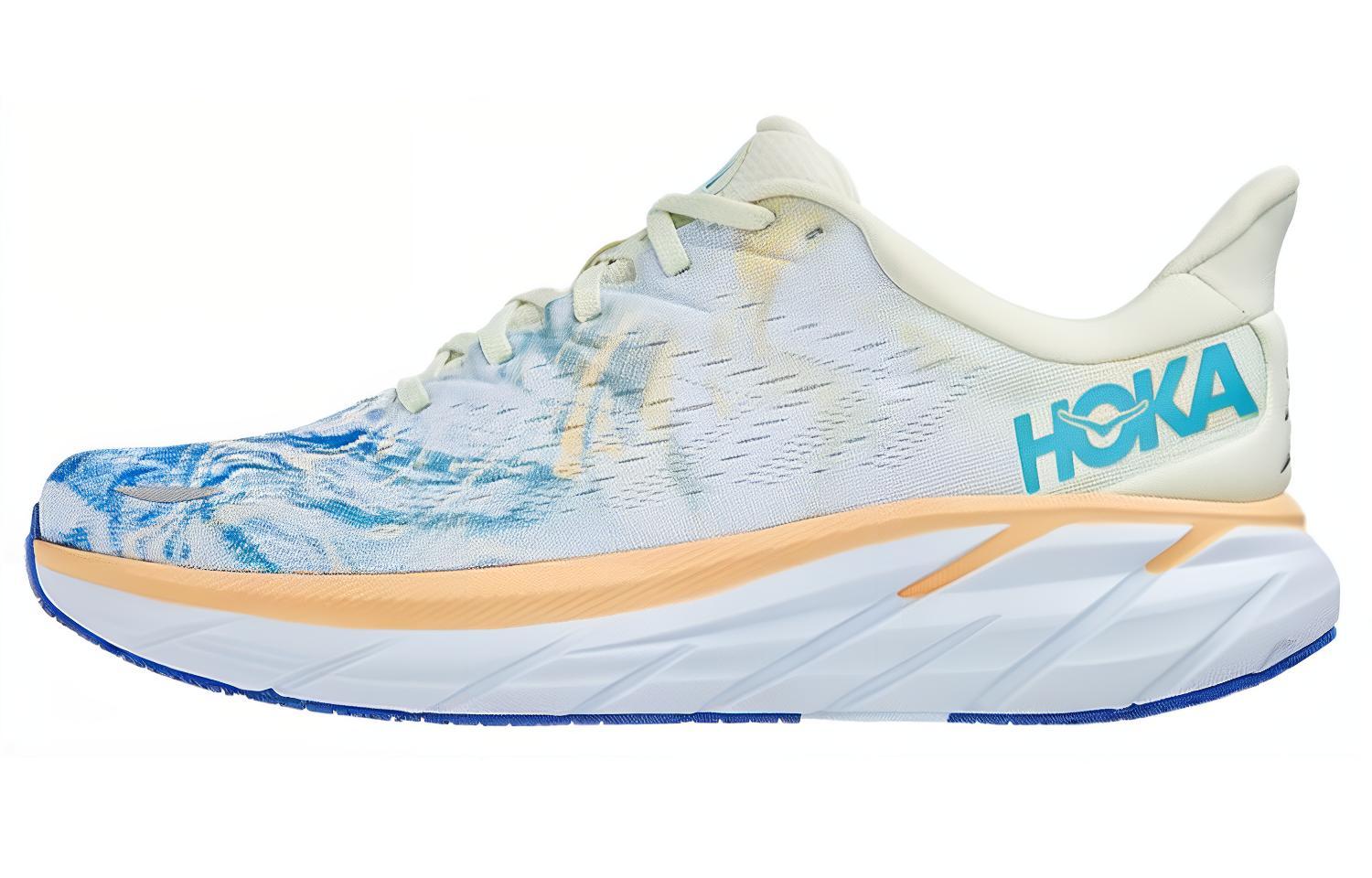 HOKA ONE ONE Clifton 8 Wide ‘White Blue’
