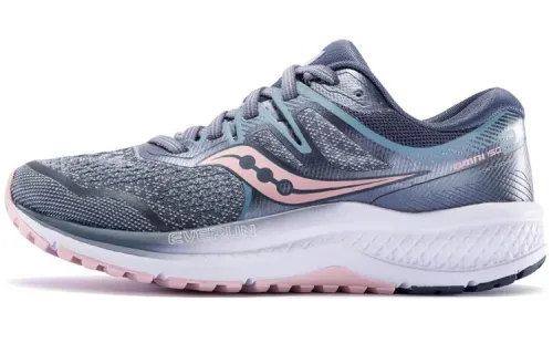Saucony Omni ISO2 Running Shoes Women's Low Top Gray Pink