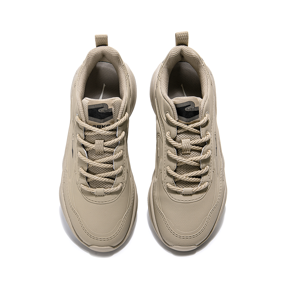 Erke Cushioning Slip Resistant Abrasion Resistant Low top Running Shoes Women’s Mist Gray Brown