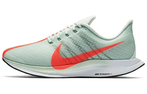 Nike Pegasus 35 Turbo fast foam breathable and lightweight rebound low top marathon running shoes same as men and women Green and red