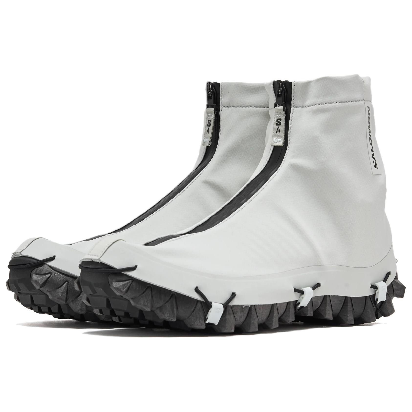 SALOMON SNOWCLOG ADVANCED Cushioning Coverage Support Mid top Outdoor Shoes Unisex White Black