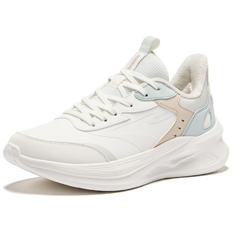 Erke Leap 2.0 Running Shoes Women’s Low Top Microcrystal White/Light Gray Green/Wild Gray
