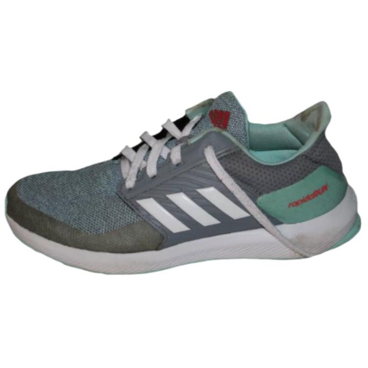 Adidas Rapidarun Slip Resistant Abrasion Resistant Low top Running Shoes Women's Gray