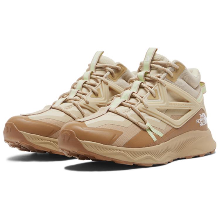 THE NORTH FACE Oxeye Wear resistant And Waterproof Mid top Outdoor Shoes Women’s Khaki