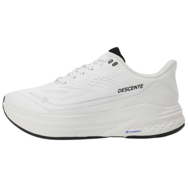 DESCENTE Slip Resistant Abrasion Resistant Slip Resistant Abrasion Resistant Low top Casual Running Shoes Unisex White
