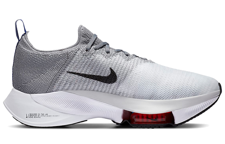 Кроссовки Nike Air Zoom Tempo Next% (бело-серые) — Белыйсерый — фото 2