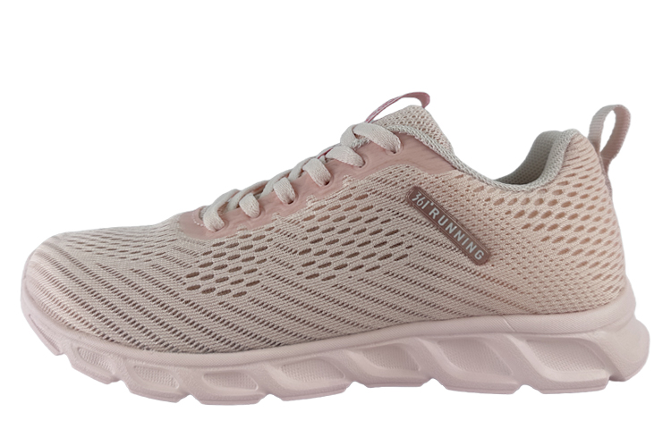 361° Mesh Cushioning Slip Resistant Abrasion Resistant Breathable Low top Running Shoes Women’s Transparent Pink
