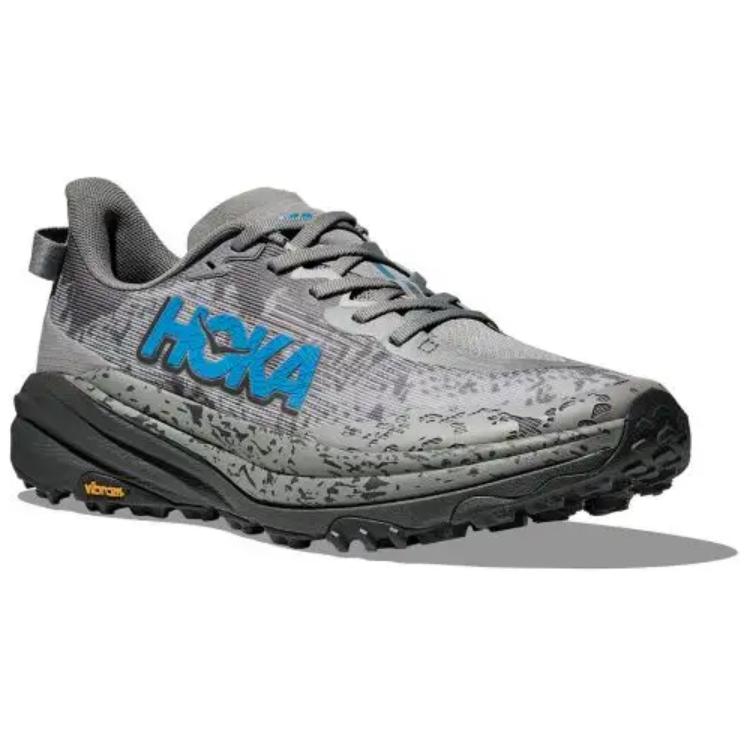 HOKA ONE ONE SPEEDGOAT 6 Soft And Comfortable Slip Resistant Abrasion Resistant Low top Running Shoes Men’s Gray