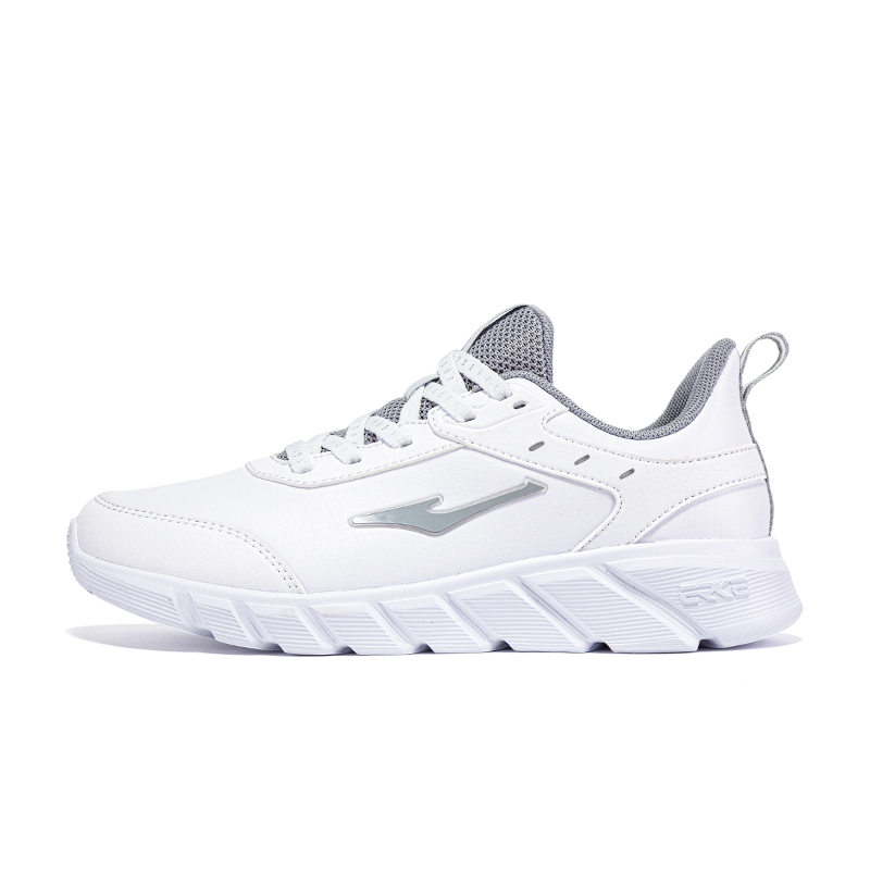 Erke Lightweight Abrasion Resistant Low top Casual Running Shoes Women’s White Gray