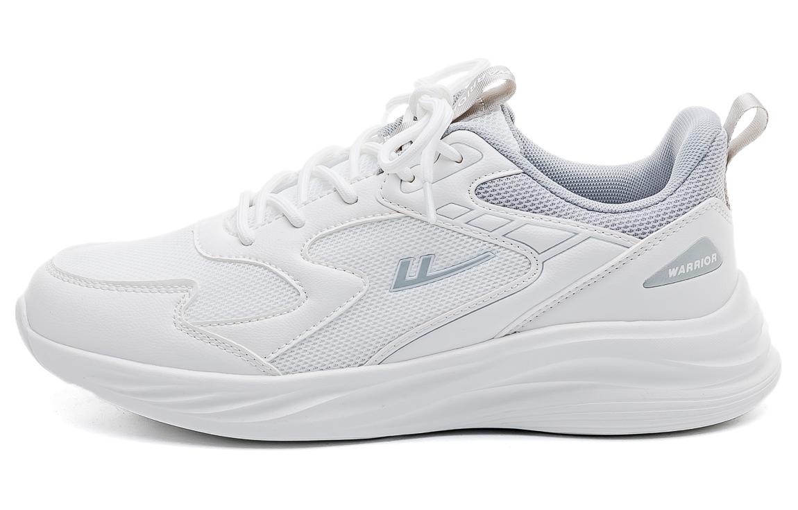 Warrior Breathable And Lightweight Low top Casual Running Shoes Unisex White Gray