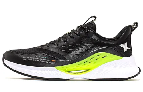 Xtep Hydrogen Wind 4.0 Comfortable Shock Absorbing Anti-Slip Wear-Resistant Breathable Low-top Running Shoes Men's Black