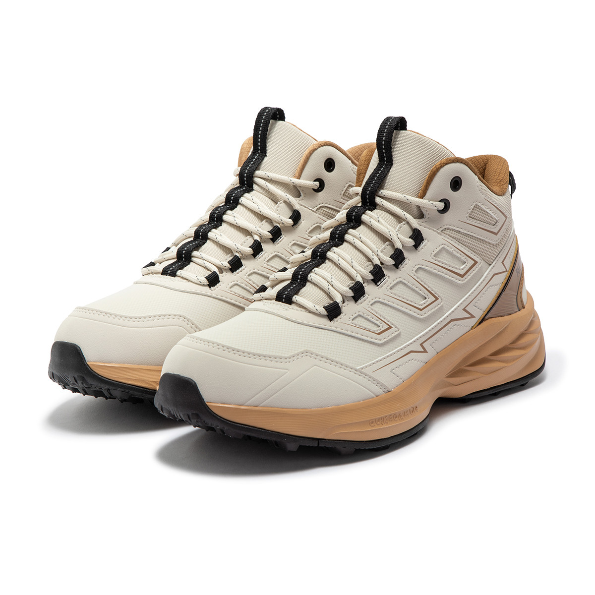 361° Abrasion Resistant Thermal Mid top Casual Running Shoes Men’s Beige Brown